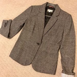 Black & white tweed blazer